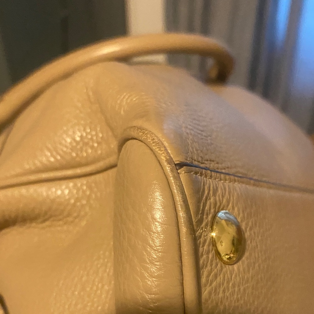 Coach Pebbled Leather Tote in Taupe - Picture 4 of 15
